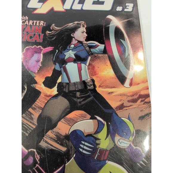 EXILES #3 1ST PEGGY CARTER AS CAPTAIN AMERICA MARVEL COMICS 2018 - Picture 7 of 7
